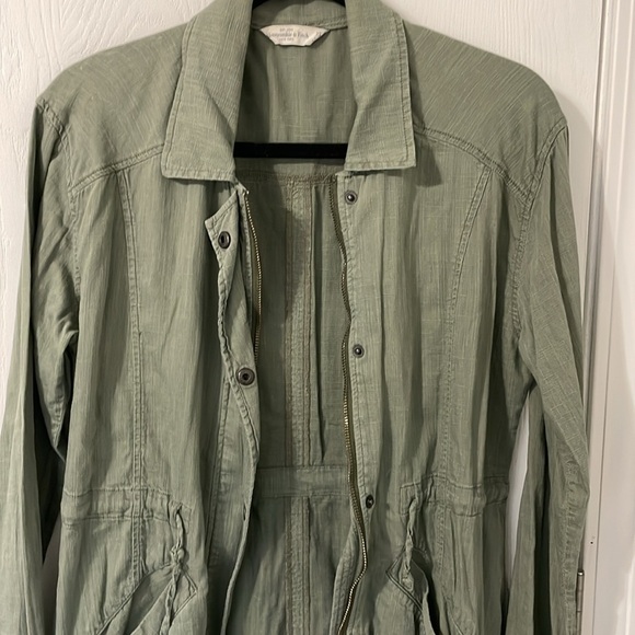 Abercrombie & Fitch Olive Army Green Women’s Light Utility Jacket Size XS - Picture 8 of 11